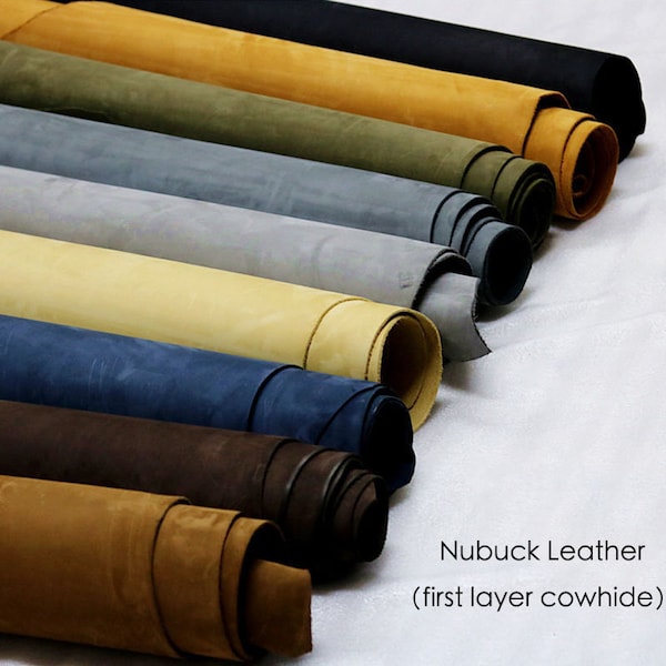 Full Grain Nubuck First layer Cowhide Sanded Leather Craft Diy Shoes Scabbard Bag Material