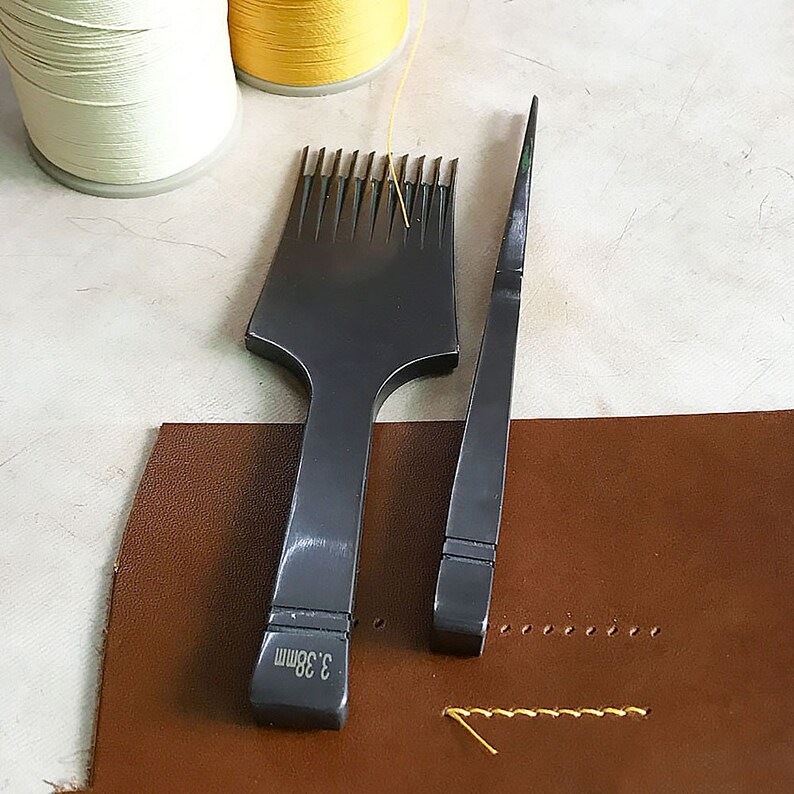 French Style Leather Craft Black Color Pricking Irons Etsy