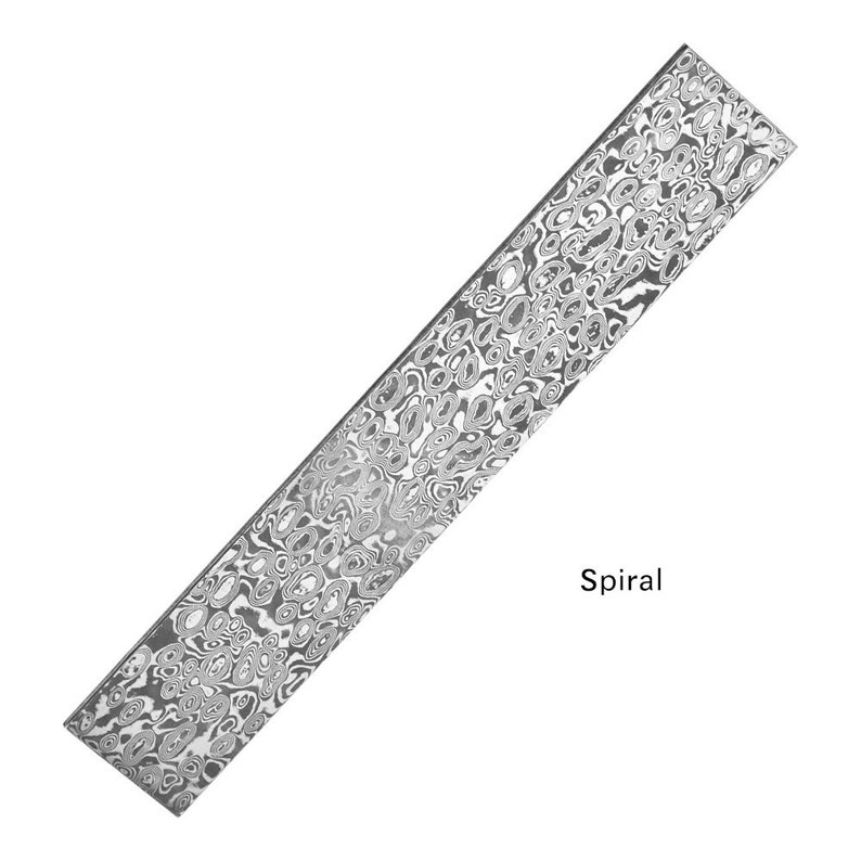 Damascus Steel Billet Bar Blank Making Knife Blade Diy Material VG10 Sandwich Heat Treated Spiral