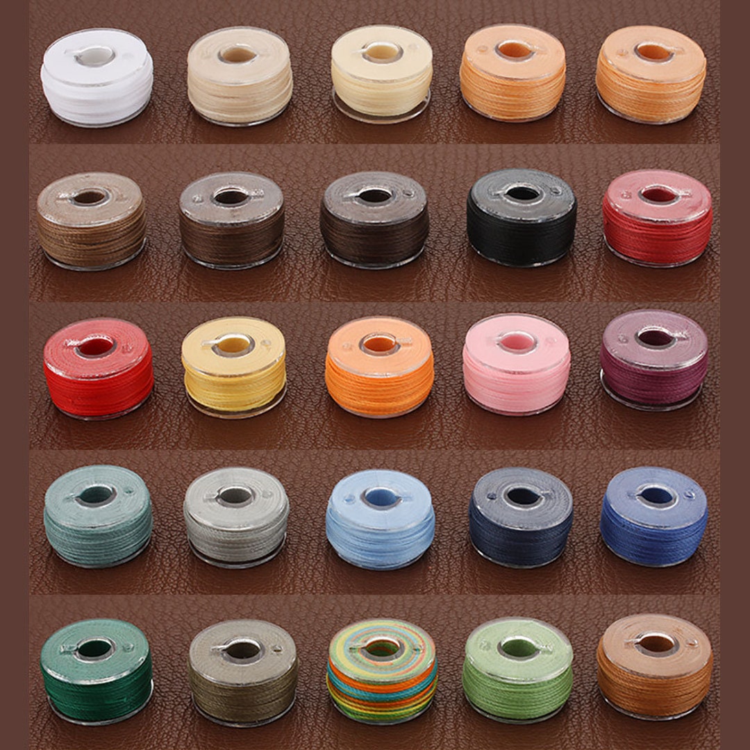 25pcs Colorful Leather Craft Hand Sewing Waxed Thread Spool 0.45mm 0 ...