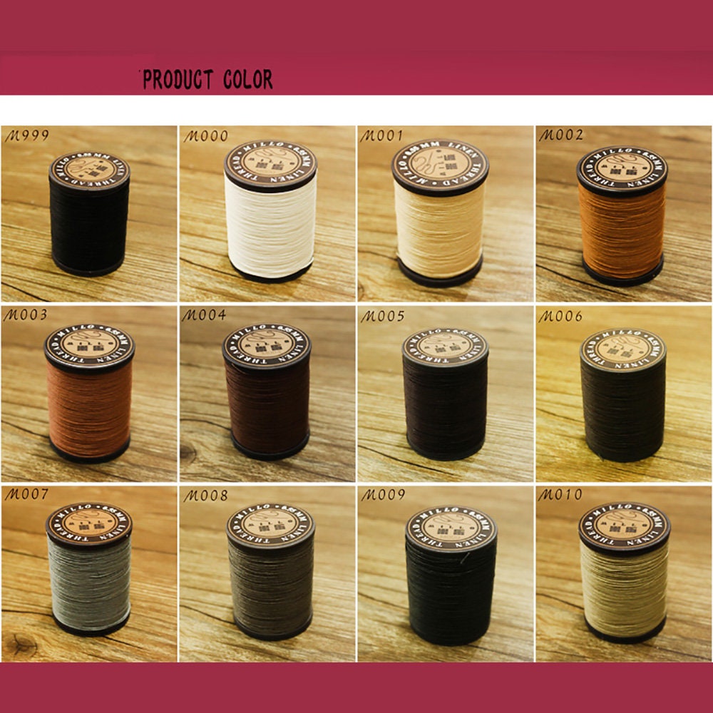Leather Sewing Round Waxed Thread Polyester Hand Sewing Line Leather Work  Cord 117 Meters 0.45mm – WUTA LEATHER