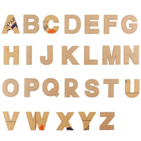 Leather Craft 26 Alphabet Letters Acrylic Stencil Template Etsy