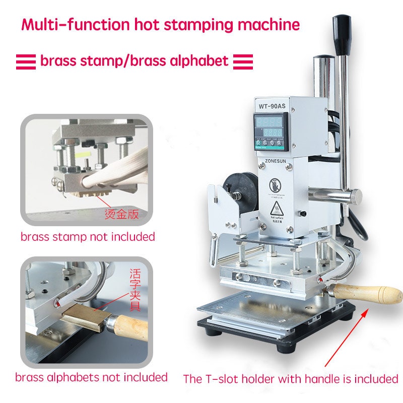 Complete Pro Hot Foil Stamping Machine Bronzing Machine for PVC Card  Leather Embossing Tool 