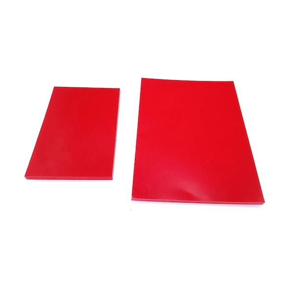 Leather Craft Red Rubber mute Board Cutting Hole Punching plate Stamping mats Tool