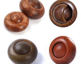 Natur Luxus Holz Handwerk Transfer Ball Finger Massagegerät Handspielzeug fördern Durchblutung Meditation Entspannung Druckentlastung EDC