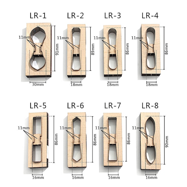 Leather zipper pull Cutter Die Japan blade zip puller Template Cutting mould DIY