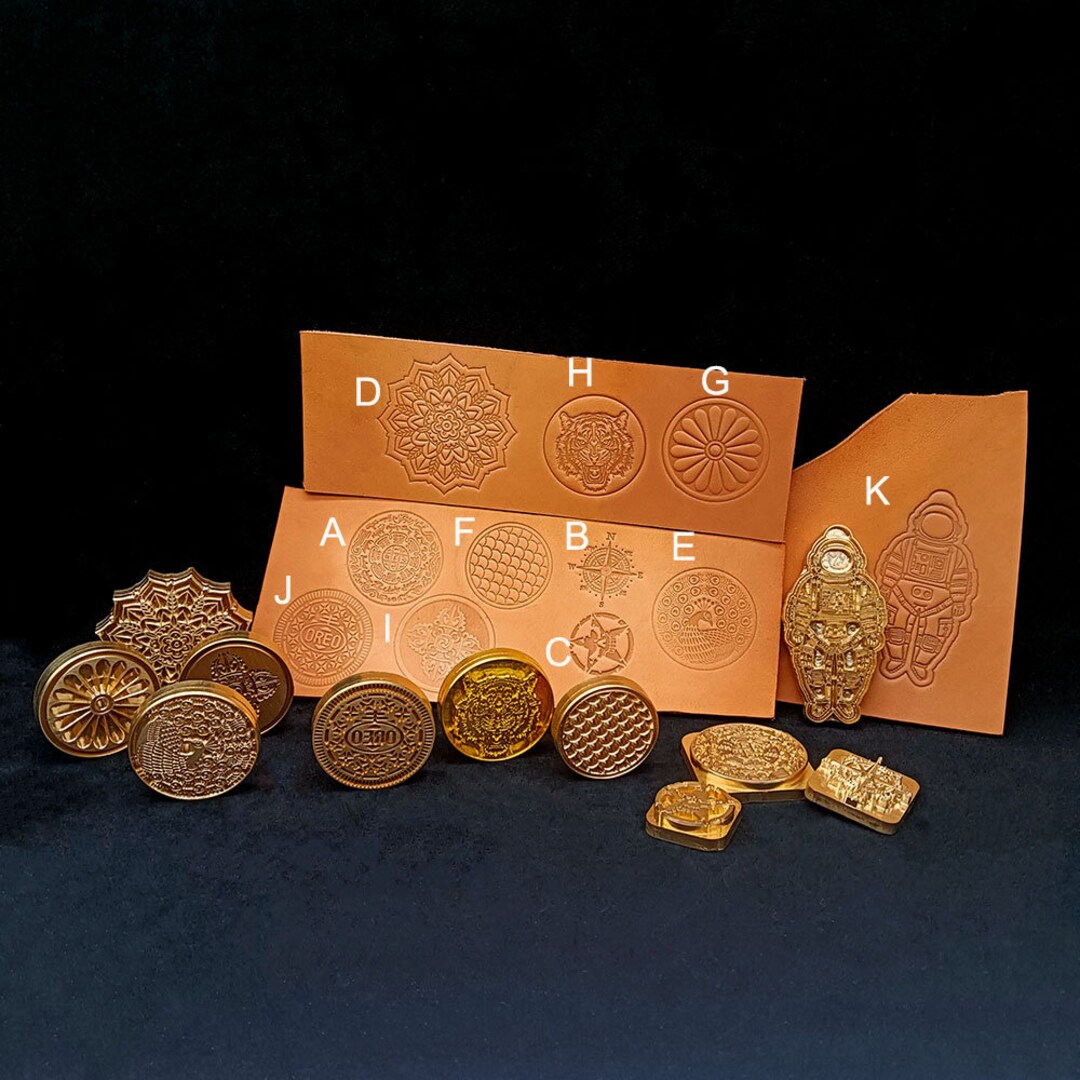 Baver Custom Made Brass Stamp for Leather Craft Woodwork Cake