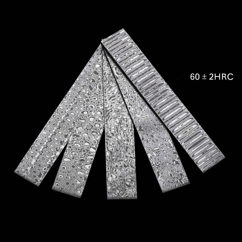 Damascus Steel Billet Bar Blank Making Knife Blade Diy Material VG10 Sandwich Heat Treated image 3