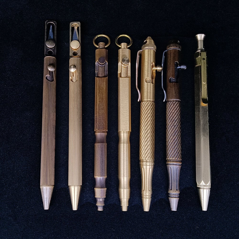 Brass & Copper Click EDC Pen - Woodsman Wares