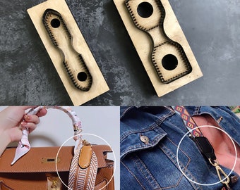 Leather craft Shoulder Belt Head Bag Strap End Template Cutting mould  Japan Steel blade Cutter Die