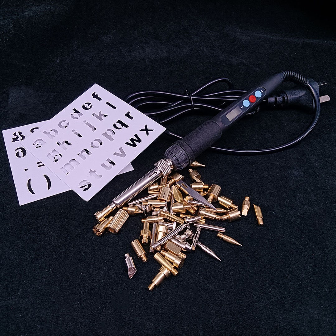 Soldering Letters Baver Handheld Electric Soldering Iron Wood Burning Tool Kit Engraving ...