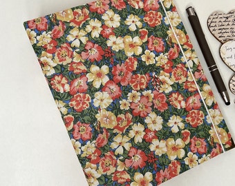 Liberty Fabric Covered A5 2 Ring Binder Planner, Organiser, Album,  Journal, Notebook