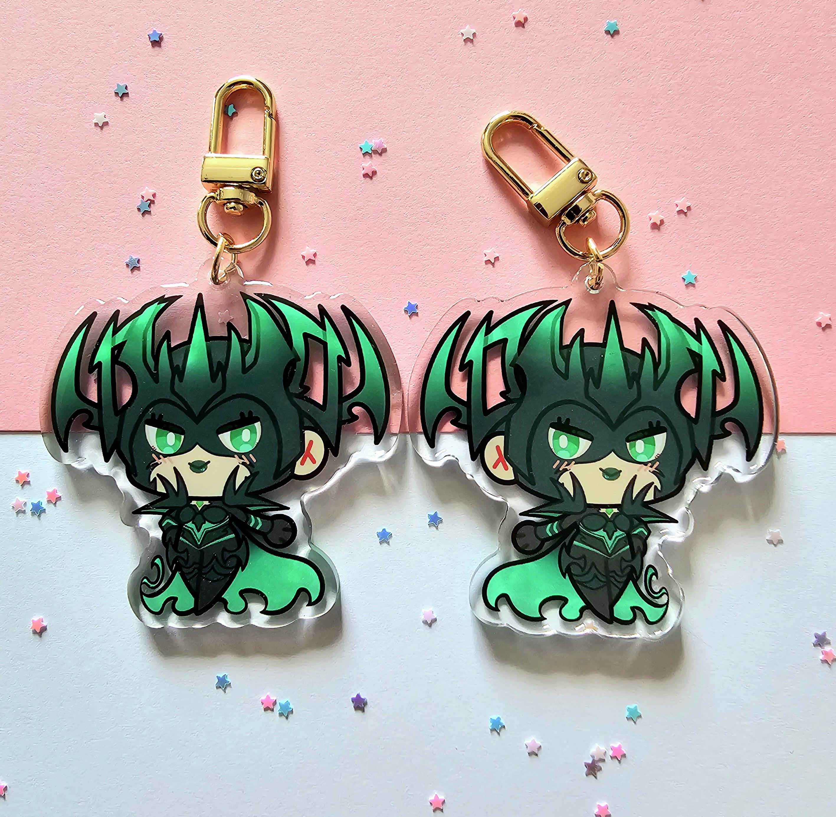2.5 Inch Double Sided Rivals Epoxy Keychains - Hela/winter Soldier