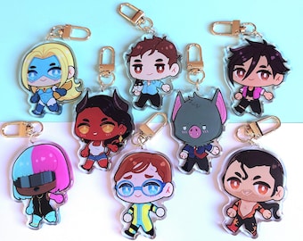 2.5 Inch Double Sided Dispatch Epoxy Keychains