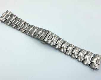 24 mm Armband aus gebürstetem Edelstahl: Kompatibel mit 44 mm Panerai Luminor Marina