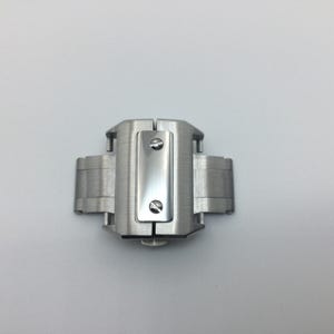 カルティエ サントス 100XL クロノグラフ用 プレミアム ヘビー 21 mm 交換用デプロイメント バタフライ バックル