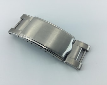 16mm Quality Vintage Buckle Clasp with Links for Rolex GMT Air-King Rivet Bracelet
