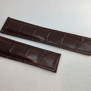 New 22MM Brown Soft Padded Strap Band Bracelet Strap For Cartier london Solo