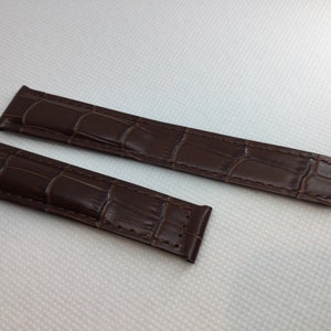 New 18MM Brown Soft Padded Strap Band Bracelet Strap For Cartier London Solo