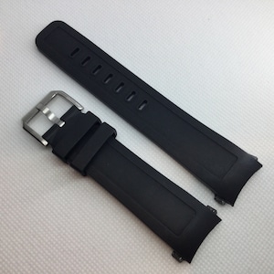 Top Quality 22mm Black Fluoro Rubber Straps for IWC Aquatimer with Quick Switch Heavy Buckle