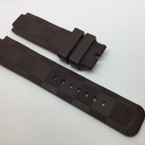 Quality Brown Rubber Straps for Louis Vuitton Tambour Watches