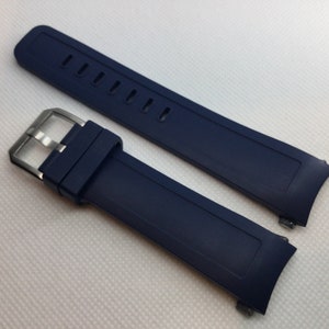 Top Quality 22mm Blue Fluoro Rubber Straps for IWC Aquatimer with Quick Switch Heavy Buckle
