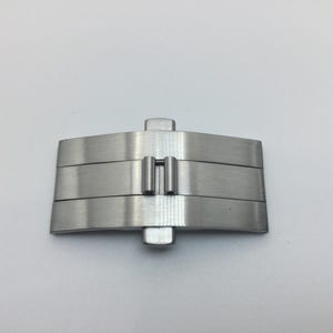Véritable boucle déployante papillon 6,5/18 mm pour Cartier Ballon Bleu 42 mm, calibre 41 mm
