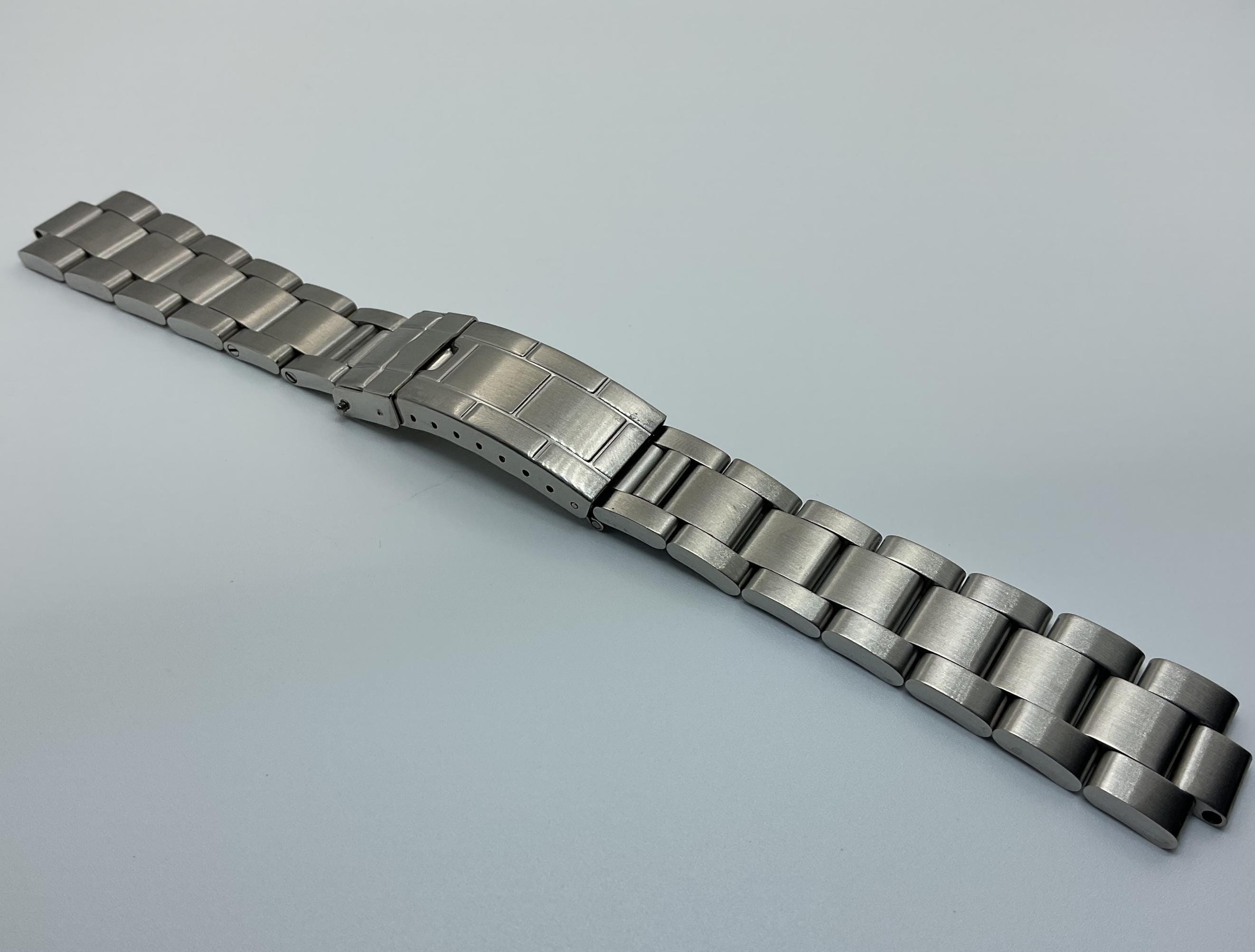 20mm Solid Oyster Watch Replacement Band Bracelet Compatible With