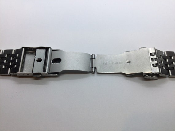 New 20mm 316L S/steel Long Beads of Rice Band Bracelet for Seiko