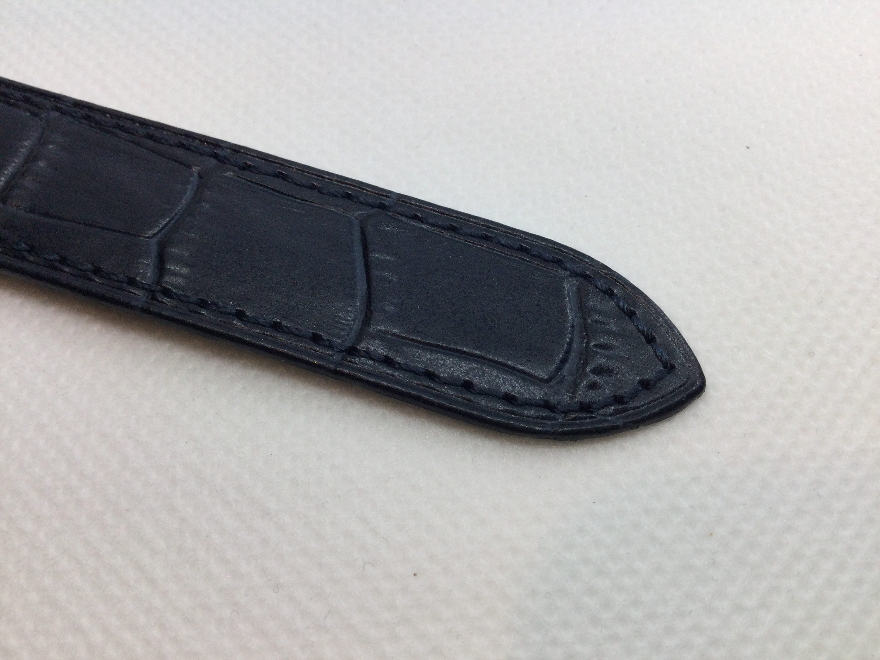 カルティエ サントス ドゥ カルティエ 39.8 mm 用 純正ブルー 21 mm