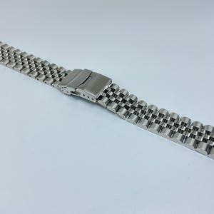 Top Quality 20mm Heavy Solid 316L Stainless Steel Band Bracelet for Straight End Jubilee