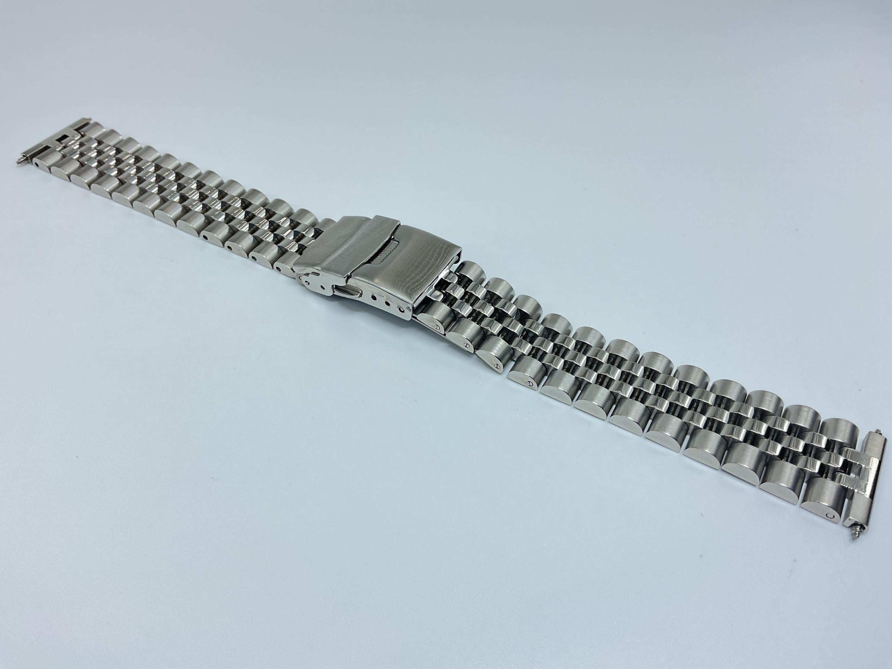 Solid Steel Jubilee Bracelet Attachment For Rolex-Style Watches - 13mm, 17mm, 20mm, 22mm