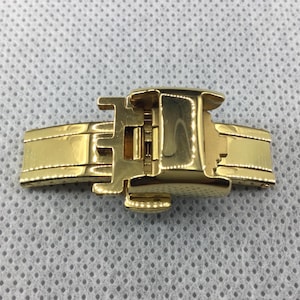Top Quality 16mm Yellow Deployment Buckle for Longines Watch Straps