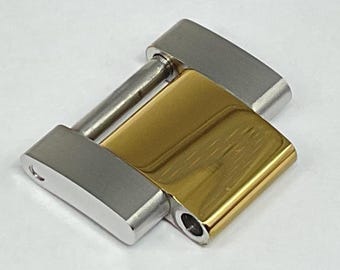 Top-Qualität geschmiedet Massiv 316L S / S zweifarbige Austern-Link für Rochester 40 mm Submariner 97203 Shiny Armband