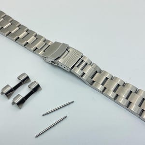 22mm 316L Solid Oyster Bracelet Compatible With Seiko Diver 7S26 Brush