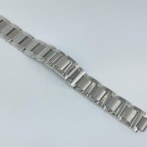 18mm OEM 316L Screwed Links Solid S/Steel Bracelet Compatible with Cartier Ballon Bleu Ladies watch