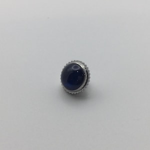OEM Quality Watch Crown with Case Tube for Cartier Ballon Bleu 42mm Blue Stone
