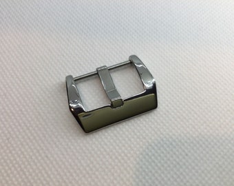 Excellent Quality heavy 22mm replacement tang buckle for Panerai leather rubber straps Shiny