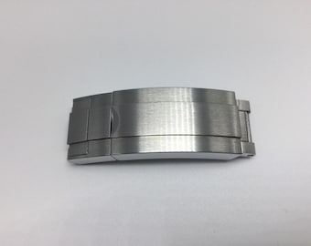 16MM CNC Made Precision Glide Lock Buckle Clasp for Rolex Submariner GMT Datejust Deepsea Brushed