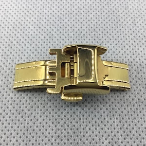 Top Quality 14mm Yellow Deployment Buckle for Longines Watch Straps