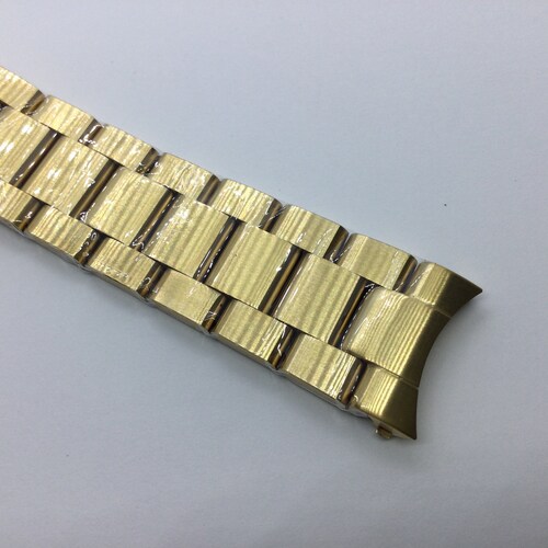 Shops 20mm 18K yellow gold plated band bracelet for 42mm Omega Aqua Terra 150M 231 53 42