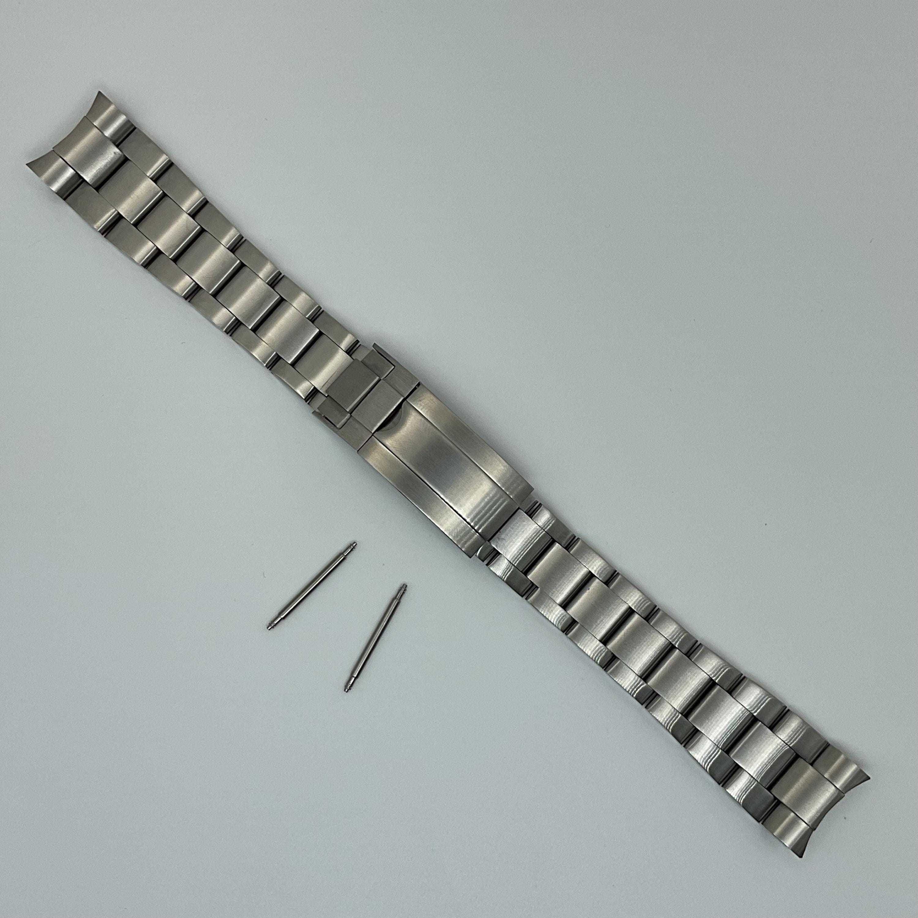 けいし Genuine Bracelet for submariner 20mm Solid Oyster Band Bracelet for Rolex Submariner Flip Lock