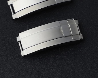 Top Quality Rail Glide Lock Buckle Clasp for Rolex Submariner GMT Datejust Deepsea Brushed