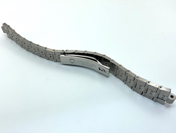 16 mmソリッドステンレススチールウォッチバンドブレスレット、BVLGARI