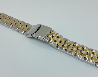 Cinturino Breitling Navitimer 18mm Acciaio - Maglia Lucida A Specchio Originale
