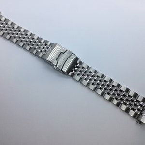 New 20mm 316L S/Steel long Beads of Rice band bracelet for Seiko Diver 7S26-0030
