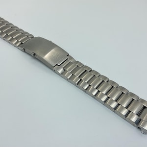 20mm 316L Solid Stainless Steel Band Bracelet Compatible With 42mm Omega Planet Ocean JAMES BOND 007
