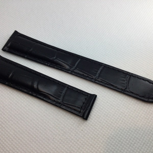 New 18MM Black Soft Padded Strap Band Bracelet Strap For Cartier London Solo
