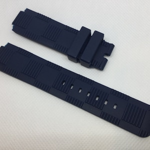 Quality Blue Rubber Straps for Louis Vuitton Tambour Watches