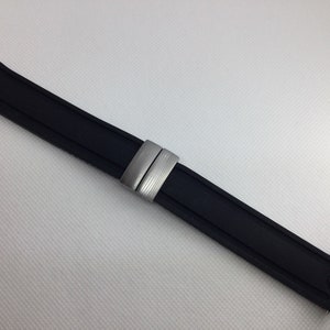 Top Quality 20mm Black Rubber Straps for Montblanc Sport Flyback 3274 7034